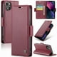 thumbnail image 1 of CaseMe tipo cartera iPhone 14 Plus con cierre magnético, RFID, tarjetero, soporte, carga inalámbrica, 1 of 5