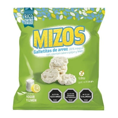 Galletas De Arroz Yoghurt-Limón 25 G Mizos