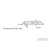 Olfa - Repuesto Cuchilla Plasticos 5 Unidades