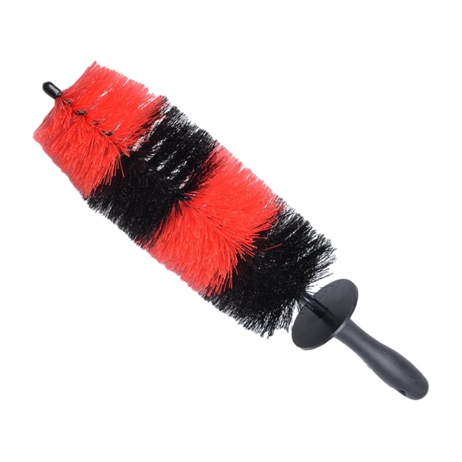 Magideal - Cepillo Para Llantas De Fibra Sintética Cepillo Para Lavado De Autos Con Cerdas Largas De 30 Mm Cepillo Suave Para Detalles De Llantas Para , L L