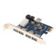 thumbnail image 2 of PCI-E a USB 3.0 Tarjeta de expansión PCI Express de 4 puertos con 19 pines para computadoras de escritorio, 2 of 3
