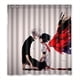thumbnail image 1 of Cortina de ducha de terror Tokyo Ghoul, juego de cortinas de baño con ganchos, tamaño 66 x 72 pulgadas, 1 of 3