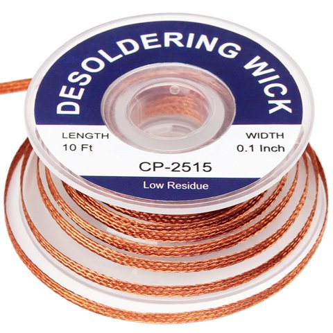Removedor De Soldadura Desoldering Wick Braid Lesnow De 10 Pies De Largo
