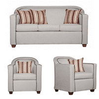 Ruzam Mobel - Juego De Living 3-1-1 Zafiro Crudo