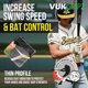 thumbnail image 5 of Cinta de agarre para bate de béisbol VukGripz Savannah Bananas blanca, 5 of 8