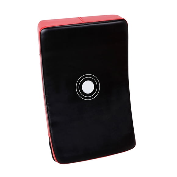 Muay Thai Pad Curvo Entrenamiento Mano Pad Para Practicar Muay Thai Mma Negro Rojo
