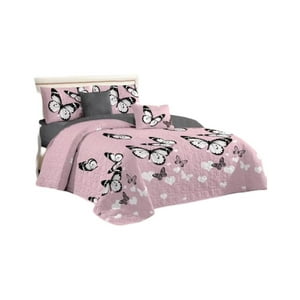 Genérico - Quilt Verano 2 Plazas+2 Fundas Verano Suave 13N63