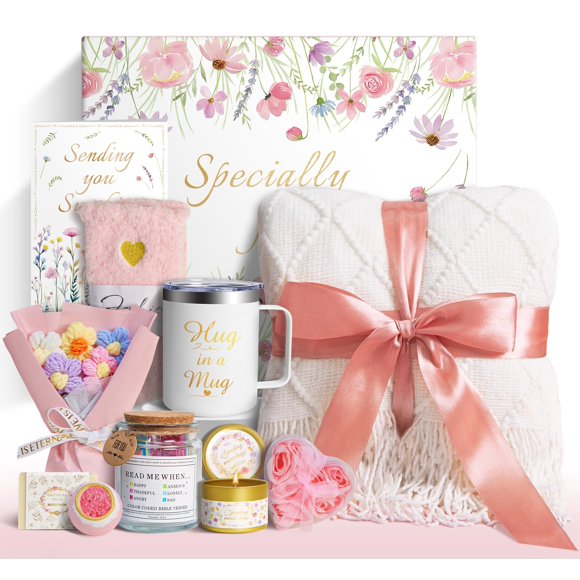 Manta Sparkalyn – Canasta de Regalo de 11 Piezas para Mujeres