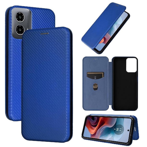 Funda Flip para FOXDOCK Motorola MOTO G34 5G - Funda magnética de negocios, funda protectora delgada