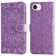 thumbnail image 1 of Funda tipo cartera FOXDOCK para iPhone 16e , diseño girasol en relieve, cuero PU, cierre magnético, soporte y tarjetero, 1 of 5