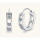 thumbnail image 2 of Aretes de Aro de Moissanita para Mujer 0.72cttw Color D Claridad VVS1 Corte Redondo Aretes de Diamante Aro Aretes de Moissanita de Plata Esterlina 925 para Mujer, 2 of 6