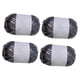 thumbnail image 1 of 4 piezas de hilo de camiseta metálico, hilo de punto, hilo de tela elástico brillante, hilo de poliéster para hacer bolsos, alfombras, decoración del Gris oscuro, 1 of 5