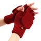 thumbnail image 1 of Guantes de invierno para mujer, de punto, convertibles, sin dedos, de lana, térmicos, unisex., 1 of 5