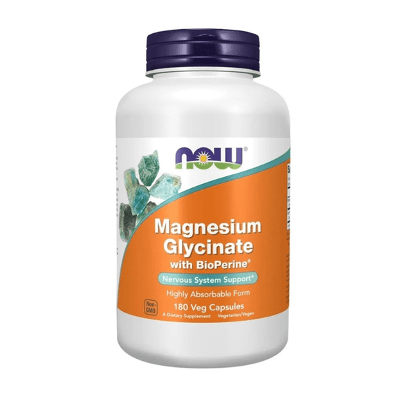 Magnesium Glycinate with bioperine 180 - Now Foods