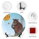 thumbnail image 3 of Grúfalo Plato decorativo de porcelana fina (bone china), plato decorativo de cerámica para hogar, oficina, soporte de pared, platos decorativos para dormitorio - 6 pulgadas (15 cm), 3 of 6