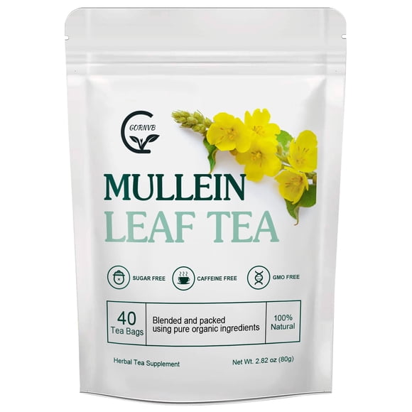Té de hierbas GORNVB de hoja de gordolobo, 40 bolsitas, sin cafeína