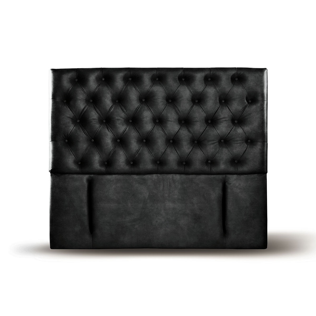 Latam Home - Respaldo Florencia Cuero Negro 2 Pza