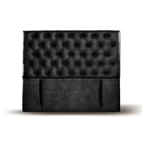 Latam Home - Respaldo Florencia Cuero Negro 2 Pza