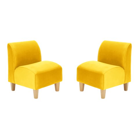 Bodevir - Set Poltrona Soft 1C Felpa 05 Amarillo
