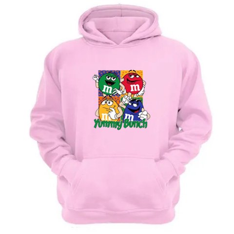 Genérico - Polerón Canguro M&M Rosa Talla M Unisex