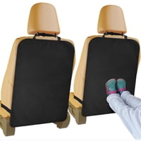 Xusx111 - 2 Pack Heavy Duty Kick Mats Protectores Del Asiento Trasero Para Niños, Cubierta Duradera Del Asiento Trasero Del Coche, Protector Del Asiento Trasero De Las Alfombras Impermeables A Prueba