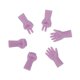 thumbnail image 2 of 6 Uds. Agujas De Tejer Con Cubierta De Punto, Dise?o De "piedra, Tijera Y Papel", Color Morado, 2 of 5