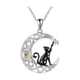 thumbnail image 3 of Collar De Gato Negro Y Luna Creciente Para San Valentín, Aniversario Y Cumpleaños., 3 of 5