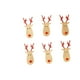 thumbnail image 2 of 6 Piezas De árbol De Navidad Colgante De Madera Con Clips Para Decoración De Fiesta En El Hogar Reno Rojo, 2 of 3