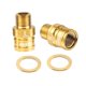 thumbnail image 5 of 2 Piezas Extensor De Pedal De Bicicleta De 20 Mm Espaciador De Pedal Extendido Resistente Para Bicicleta De Carretera Dorado, 5 of 5