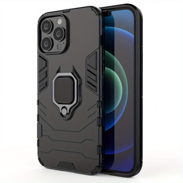 Shockproof Armor Case for iPhone: Protect Your Phone with Shockproof Coque Cover & Ring Holder Stand!