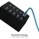 thumbnail image 4 of Cargador SABRENT, 60 W, 10 puertos USB, escritorio, detección automática inteligente, 4 of 9