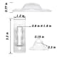 thumbnail image 2 of Protector de Interruptor AWEI AZHI 60 mm Pack de 6 Transparente, 2 of 6