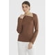 thumbnail image 1 of Polera Mujer Asimétrico Café, 1 of 4