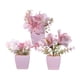 thumbnail image 3 of 3 Piezas De Flores Artificiales En Maceta, Decoración Pequeña Para Centro De Mesa, Oficina O Hogar, Estilo B, 3 of 5