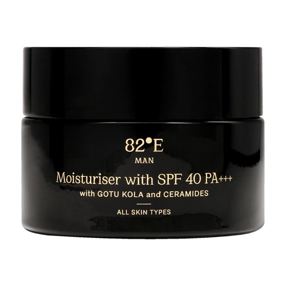 Crema hidratante 82E 82E con SPF 40 PA Plus para hombre, 50 ml