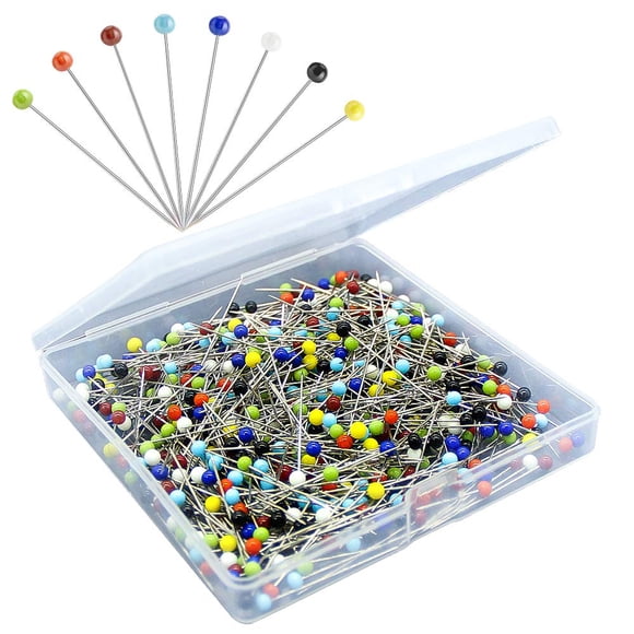 Alfileres de costura Sunenlyst 500 piezas 3,8 cm cabezas de colores