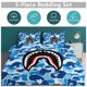 thumbnail image 5 of Bape Shark Camo Bape Shark Camo 3-Piece Bedding Set Warm And Comfortable Soft Duvet Cover Bed Set for Boys Girls Kids Adult Bedroom All Season, 5 of 5