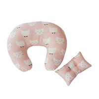 Magideal - Almohada De Lactancia Para , Con Funda Extraíble Soporte Para Cojín De Cinturo De Alimentación Lavable Cojín De Dormir Suave Para , Gato Rosa