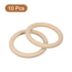 thumbnail image 3 of Uxcell Paquete de 10 Anillos de Madera Natural de 3.54", Círculos de Madera Lisos Sin Terminar de 10mm de Grosor, 3 of 7