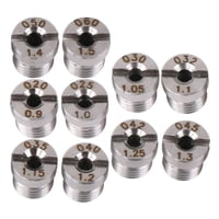 Magideal - Boquilla Limpiadora De Superficie Para Lavadora A Presión, 10 Piezas, Boquilla De Ventilador De Pulverización, Reemplazo De Fácil Instalación, Acero