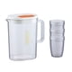 thumbnail image 3 of Jarra de agua resistente al calor para , jarra de agua con tapa , blanco tazas blanco con 3 tazas, 3 of 5