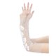 thumbnail image 4 of Guantes de encaje floral de malla para mujer INSPIRE CHIC, con lazo de perlas, puntos de lunares, longitud de muñeca sin dedos para boda elegante, fiesta de noche, Blanco18, 4 of 6