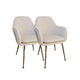 thumbnail image 1 of Pack 2 Poltronas Base Dorada Velvet Lux Beige, 1 of 3