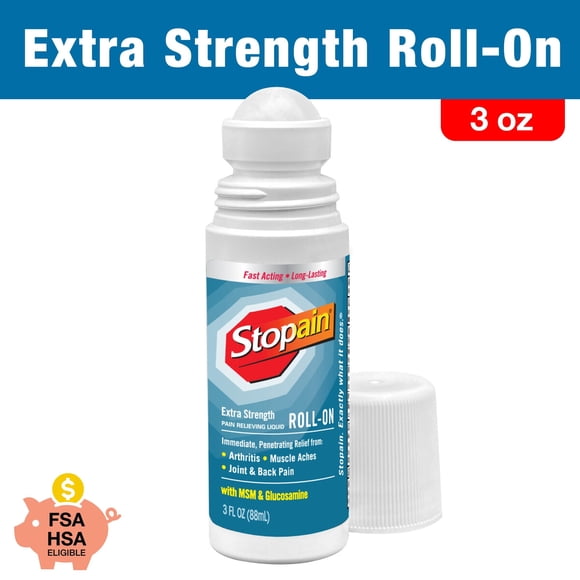 Stopain Roll-On Extra Fuerte 3 oz Alivio Dolor Muscular Articular