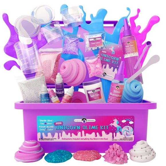 Kit de slime Original Stationery Mini Unicornio para niños de 7 a 12 años