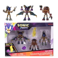 Figuras De Acción Sonic The Hedgehog Sonic Prime The Grim 2.5 Pulgadas 5 Piezas