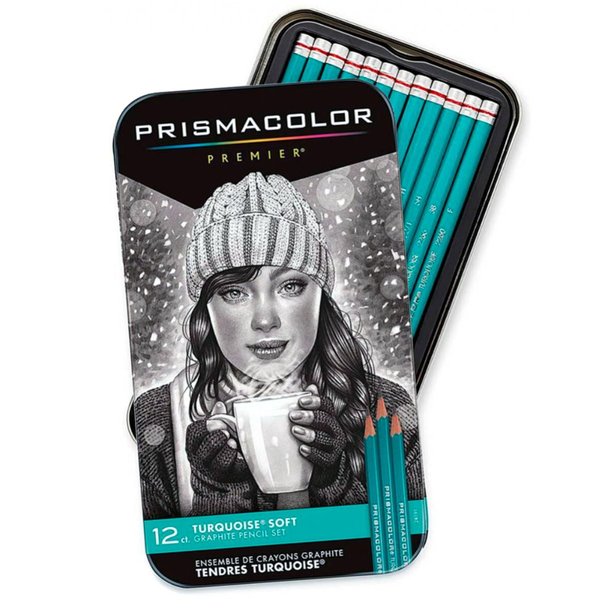 Lápices Grafito Prismacolor Turquoise 12 Dureza Blanda