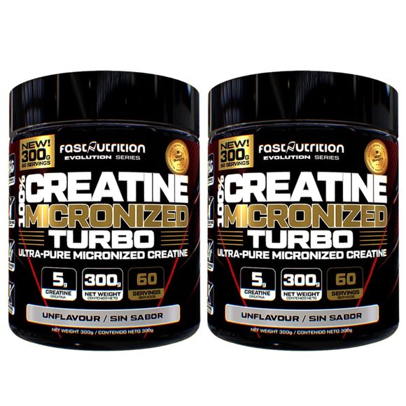 Pack 2 Creatinas monohidrato 300g Fast Nutrition