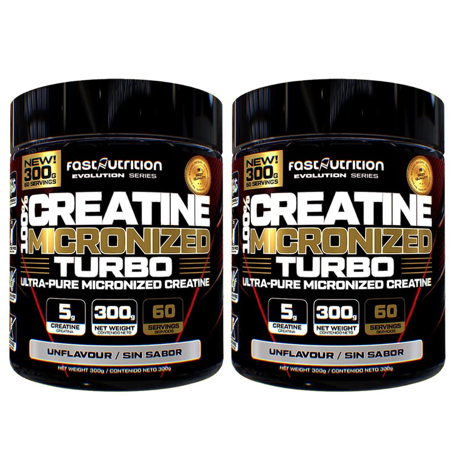 Supralabs - Pack 2 Creatinas Monohidrato 300g Fast Nutrition