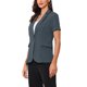thumbnail image 4 of INSPIRE CHIC Blazer de Mujer Solapa de Muesca Un Botón Manga Corta Chaqueta de Traje Gris Oscuro S, 4 of 6
